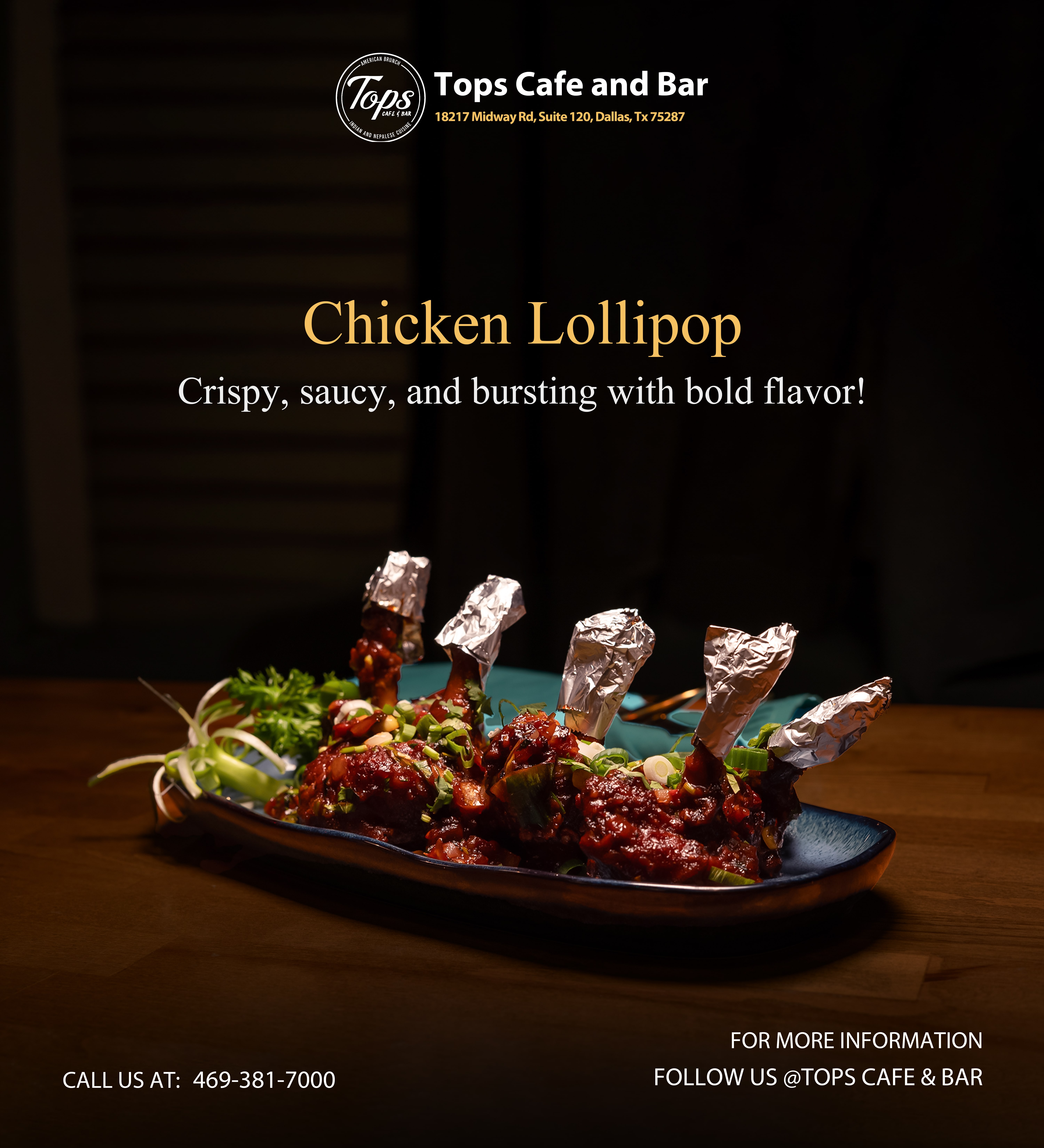 Chicken lollipop food promotion
